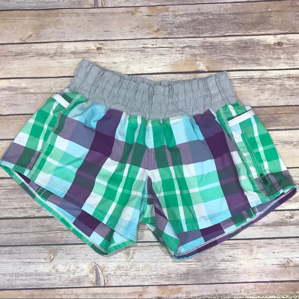 Lululemon Speed Short in Foxy Plaid